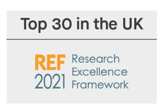 研究实力位列全英前30